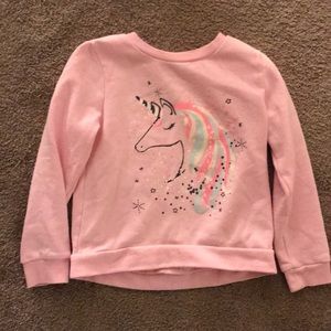 Unicorn sweatshirt size 6